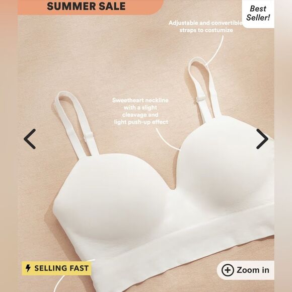 Truekind Supportive Comfort Wireless Shaping Bra White Large NWT‎ in packaging - Picture 4 of 8